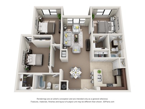 the outlook floor plan of 1199 square feet